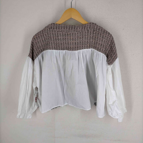 ザラ ZARA コントラステクスチャートップス レディース import:S