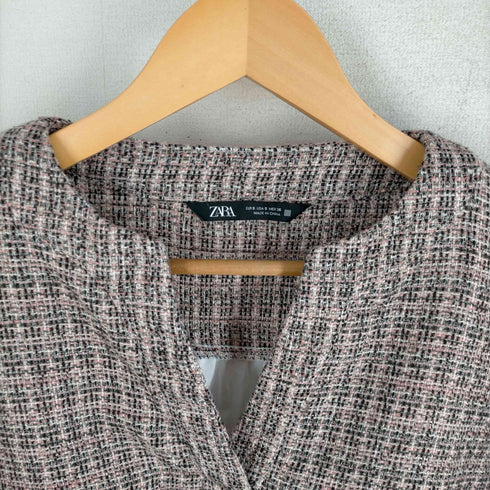 ザラ ZARA コントラステクスチャートップス レディース import:S