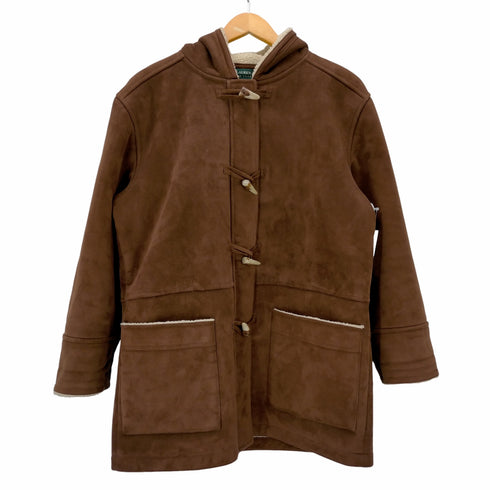 ローレンラルフローレン LAUREN RALPH LAUREN 裏地ボア フェイクスウェードダッフルコート レディース JPN:M