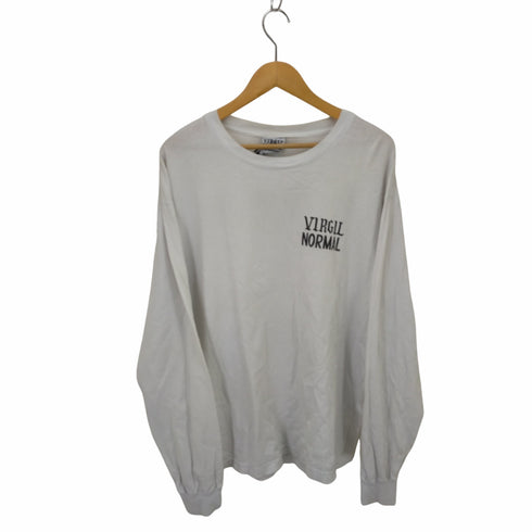 ヴァージルノーマル VIRGIL NORMAL クルーネック背面ビッグプリントTシャツ メンズ JPN:L