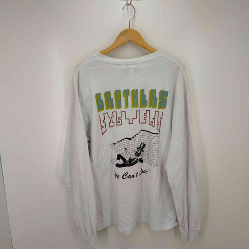 ヴァージルノーマル VIRGIL NORMAL クルーネック背面ビッグプリントTシャツ メンズ JPN:L