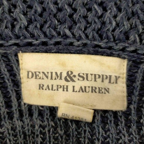 デニムアンドサプライ ラルフローレン DENIM & SUPPLY RALPH LAUREN ローゲージショールカラーニットカーディガン メンズ JPN:S