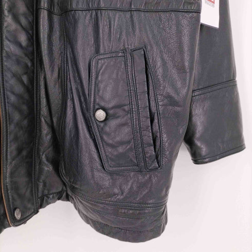 ウィルソン WILSONS LEATHER Thinsulate リアルレザーフーデッドジャケット メンズ import:L