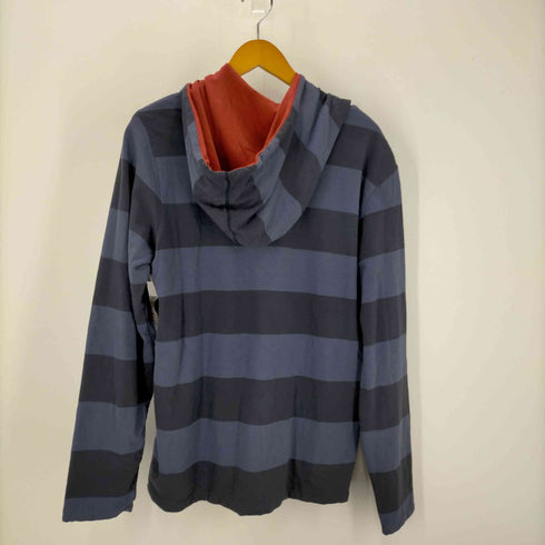 ダブルアールエル ラルフローレン RRL RALPH LAUREN 黒タグ 一ツ星 ボーダープルオーバーパーカー メンズ JPN:M
