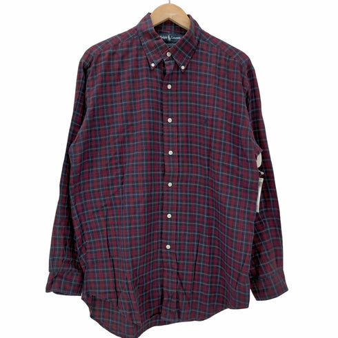 ラルフローレン RALPH LAUREN L/S YARMOUTH スモールポニー刺繍チェック柄BDシャツ メンズ 16 34/35