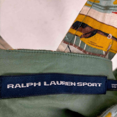 ラルフローレンスポーツ RALPH LAUREN SPORT 総柄 リネンワンピース レディース UK:6