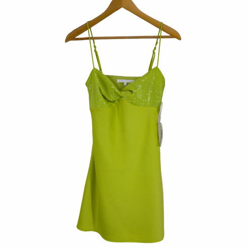 MORE TO COME Liana Mini Dress in Lime レディース JPN:XS