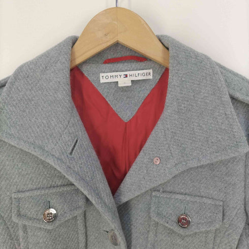 トミーヒルフィガー TOMMY HILFIGER アンゴラ混 ロングトレンチコート レディース JPN:2