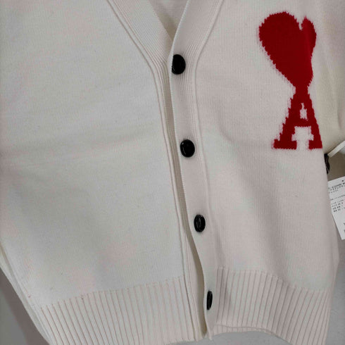 アミアレクサンドルマテュッシ AMI ALEXANDRE MATTIUSSI 22AW ハートロゴVネックカーディガン メンズ JPN:M
