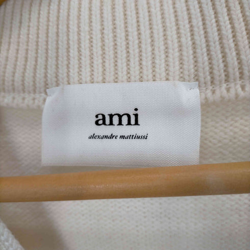 アミアレクサンドルマテュッシ AMI ALEXANDRE MATTIUSSI 22AW ハートロゴVネックカーディガン メンズ JPN:M