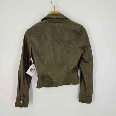 ザラ ZARA フェイクレザーシャツ レディース M