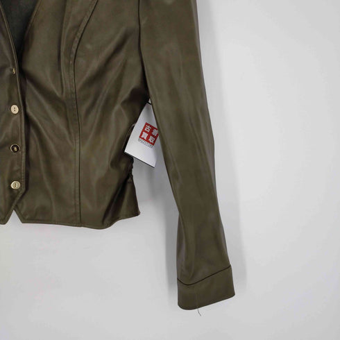 ザラ ZARA フェイクレザーシャツ レディース M