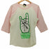 ウォールオブフェイム wall of fame WE HATE LOVE WE LOVE HATE ラグランスリーブ 5分丈Tシャツ メンズ