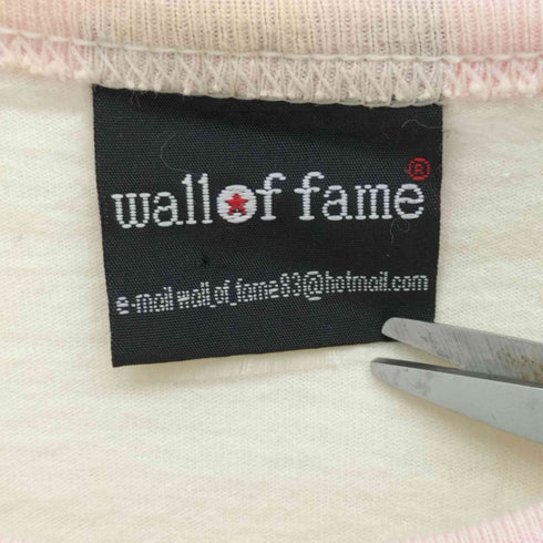 ウォールオブフェイム wall of fame WE HATE LOVE WE LOVE HATE ラグランスリーブ 5分丈Tシャツ メンズ