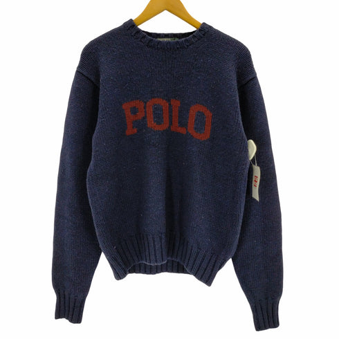ポロバイラルフローレン Polo by RALPH LAUREN 80s 緑タグ POLOクルーネックニット メンズ 170