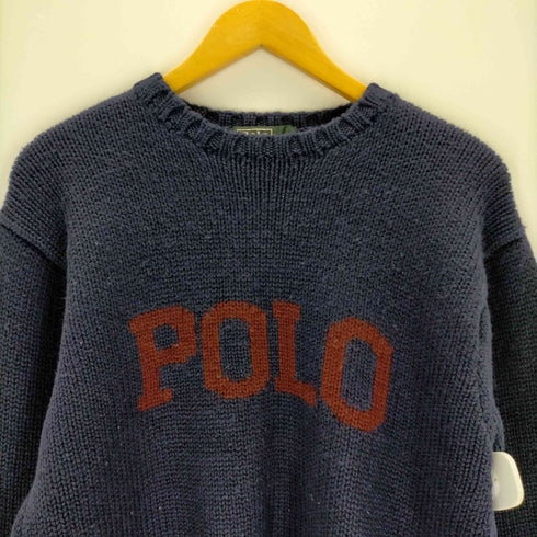 ポロバイラルフローレン Polo by RALPH LAUREN 80s 緑タグ POLOクルーネックニット メンズ 170