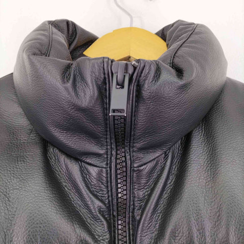ザラ ZARA LEATHER EFFECT PUFFER JACKET フェイクレザー中綿ジャケット メンズ JPN:S