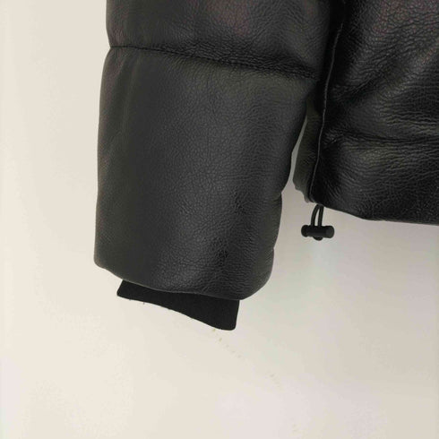 ザラ ZARA LEATHER EFFECT PUFFER JACKET フェイクレザー中綿ジャケット メンズ JPN:S