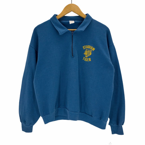スポーツウェア sports wear 70s-80s USA製 STADIUM TIGER ハーフジップスウェット メンズ JPN:L