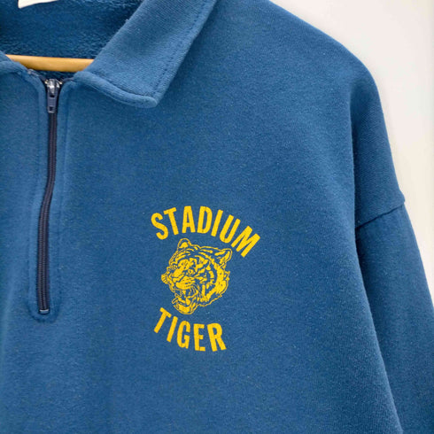 スポーツウェア sports wear 70s-80s USA製 STADIUM TIGER ハーフジップスウェット メンズ JPN:L