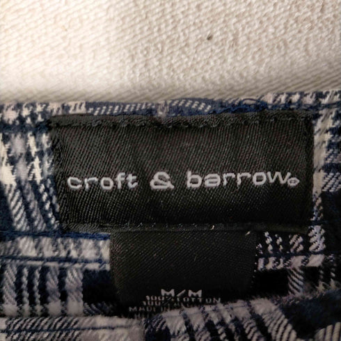 クラフトアンドバロー Croft&Barrow 00s wide easy check pants メンズ JPN:M