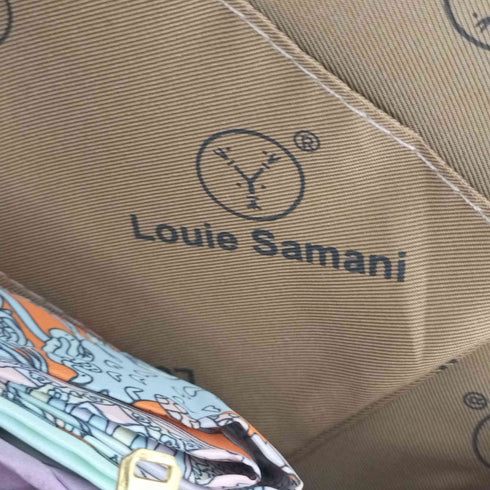 Louie Samani 刺繍ハンドバッグ レディース
