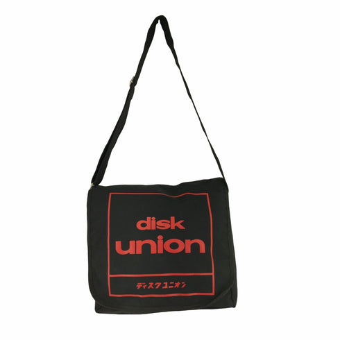 ディスクユニオン diskunion プリントロゴ メッセンジャーバッグ レディース