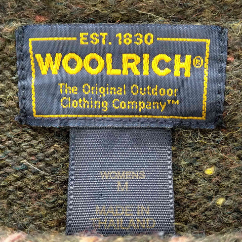 ウールリッチ WOOLRICH ロールネック ポケット ネップ ウールニットセーター レディース import:M