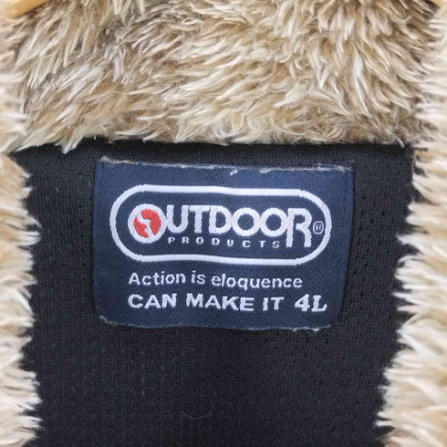 アウトドアプロダクツ OUTDOOR PRODUCTS オーバーサイズフリースジャケット メンズ 4L