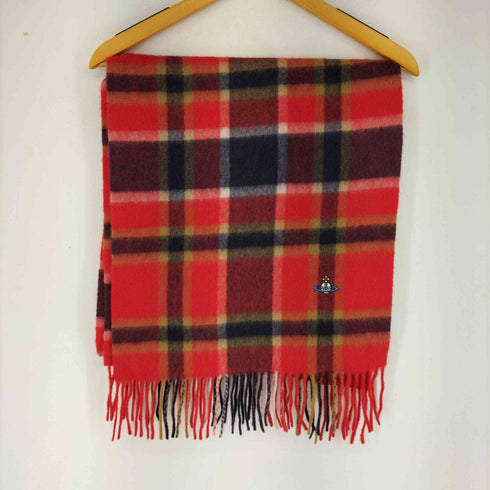 ヴィヴィアンウエストウッド Vivienne Westwood カシミヤ チェックマフラー レディース