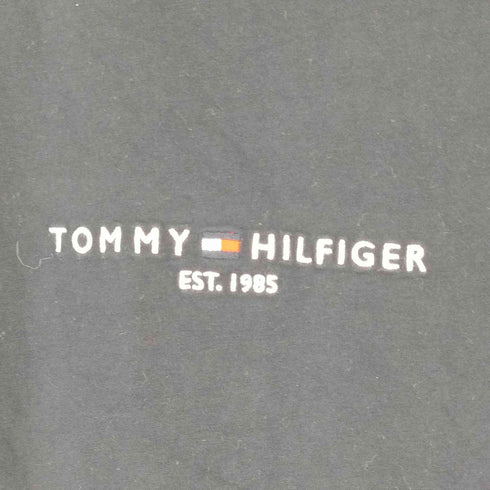トミーヒルフィガー TOMMY HILFIGER フロントロゴ刺繍クルーネックTシャツ レディース import:M