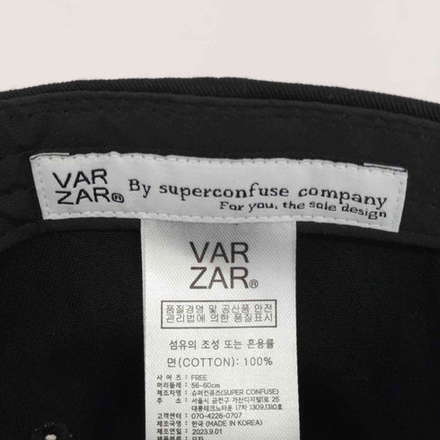 varzar Stud logo over fit ball cap レディース