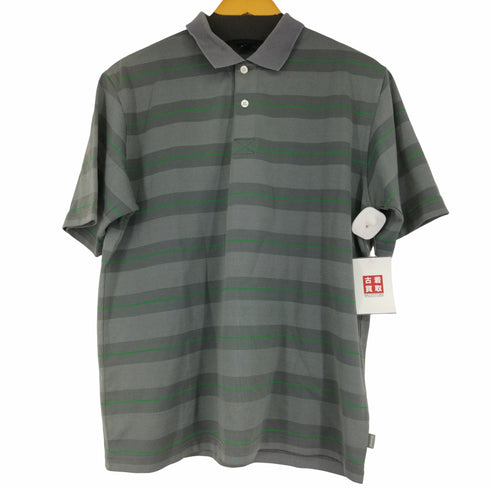 ステューシー Stussy 90s 紺タグ コットンポリ ボーダーポロシャツ メンズ import:M