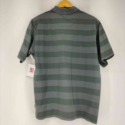 ステューシー Stussy 90s 紺タグ コットンポリ ボーダーポロシャツ メンズ import:M