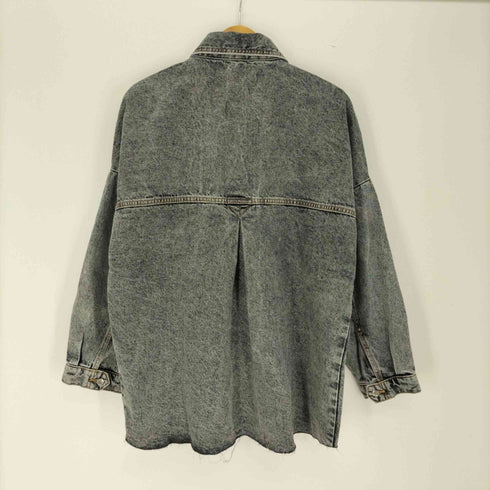 ザラ ZARA WASHED OVERSIZED JACKET ウォッシュ オーバーサイズ ジャケット レディース import:L