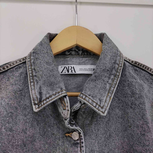 ザラ ZARA WASHED OVERSIZED JACKET ウォッシュ オーバーサイズ ジャケット レディース import:L