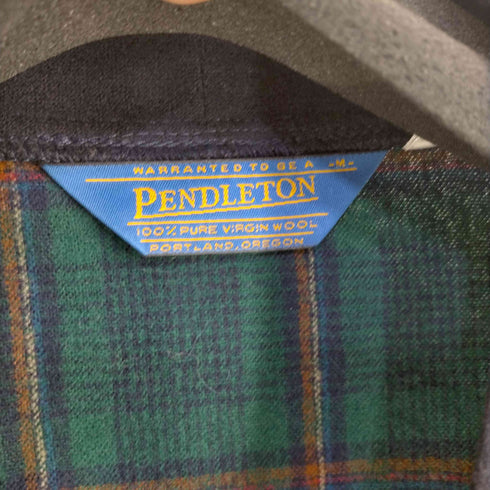 ペンドルトン PENDLETON MADE IN USA 三角タグ チェック柄 ウールカーディガン メンズ JPN:M