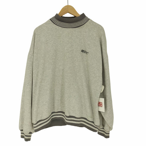 ギアフォースポーツ GEAR FOR SPORTS 90S リブ ボーダー 企業ロゴ プリント ヴィンテージ スウェット メンズ import:L