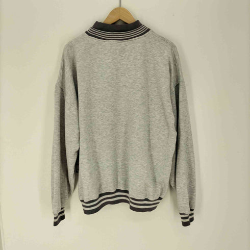 ギアフォースポーツ GEAR FOR SPORTS 90S リブ ボーダー 企業ロゴ プリント ヴィンテージ スウェット メンズ import:L