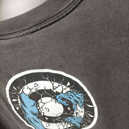 サンタクルズ SANTA CRUZ 90-2000s NHSボディ 両面クラックプリント Rob Roskopp フェードクルーネックTシャツ メンズ