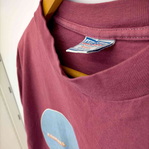 オールスポーツ ALL sport ⓒ1996 USA製 シングルステッチ 両面プリント バンド長袖Tシャツ ロンT メンズ import:L