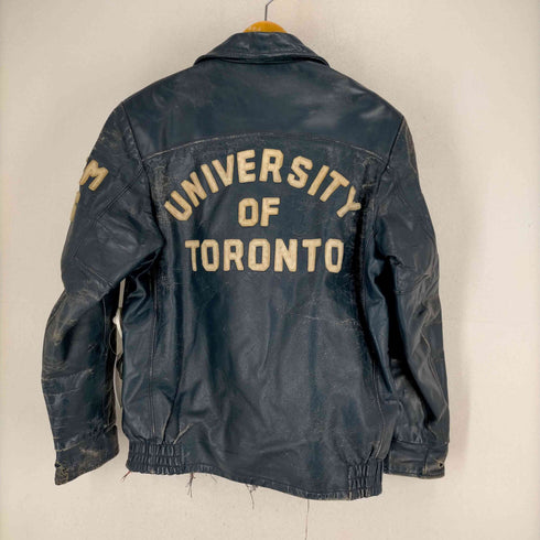 70s UNIVERSITY OF TORONTO オールレザーアワードジャケット メンズ