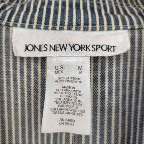 フメイ JONES NEW YORK SPORT ヒッコリー 3Bテーラードジャケット レディース import:M