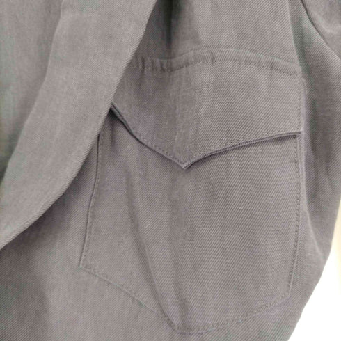 ザラ ZARA フラップポケット シャツワンピース レディース import:M