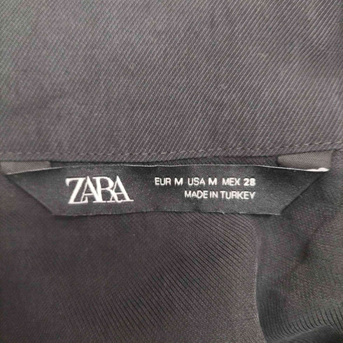 ザラ ZARA フラップポケット シャツワンピース レディース import:M