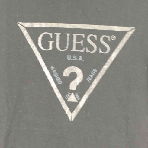 ゲス GUESS トライアングルロゴ フロントプリントTシャツ メンズ import:XS