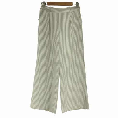 ユナイテッドアローズグリーンレーベルリラクシング UNITED ARROWS green label relaxing ストライプ ワイドパンツ レディース JPN:38