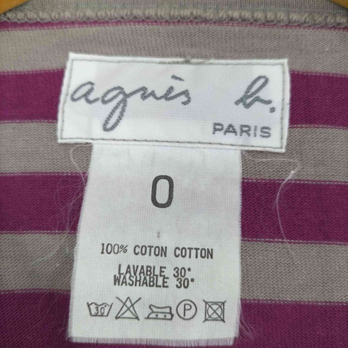アニエスベー agnes b. PARIS ボーダーロンT レディース JPN:0
