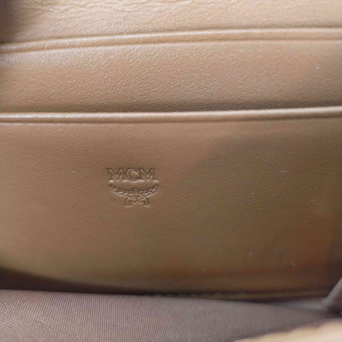 エムシーエム MCM MINI AREN ジップ ウォレット ヴィセトスオリジナル コニャック COGNAC ラウンドジップウォレット メンズ ONE SIZE