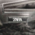 ザラ ZARA フェイクレザーブラックトートバック メンズ JPN:M